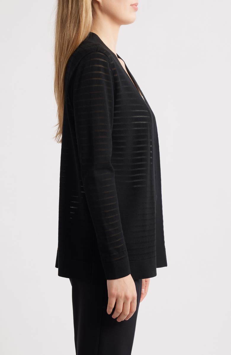 Anne Klein Sheer Stripe Cardigan, Alternate, color, 