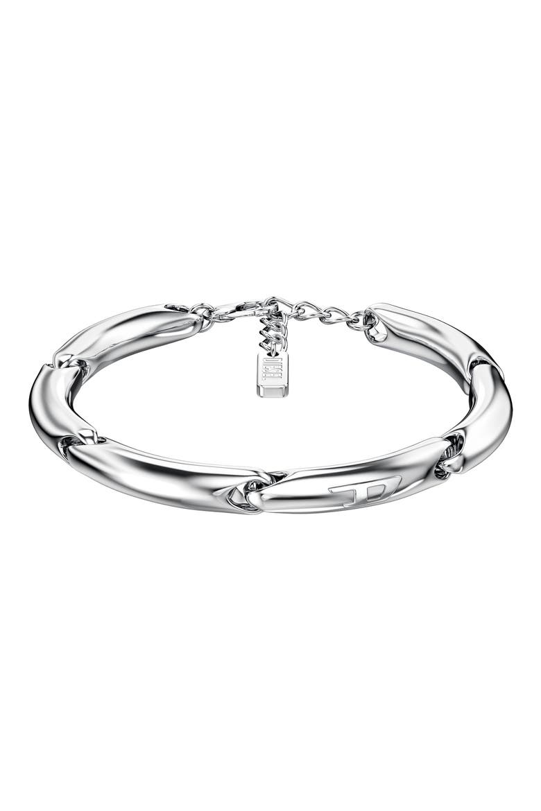 Elongated Link Chain Bracelet, Main, color, SILVER