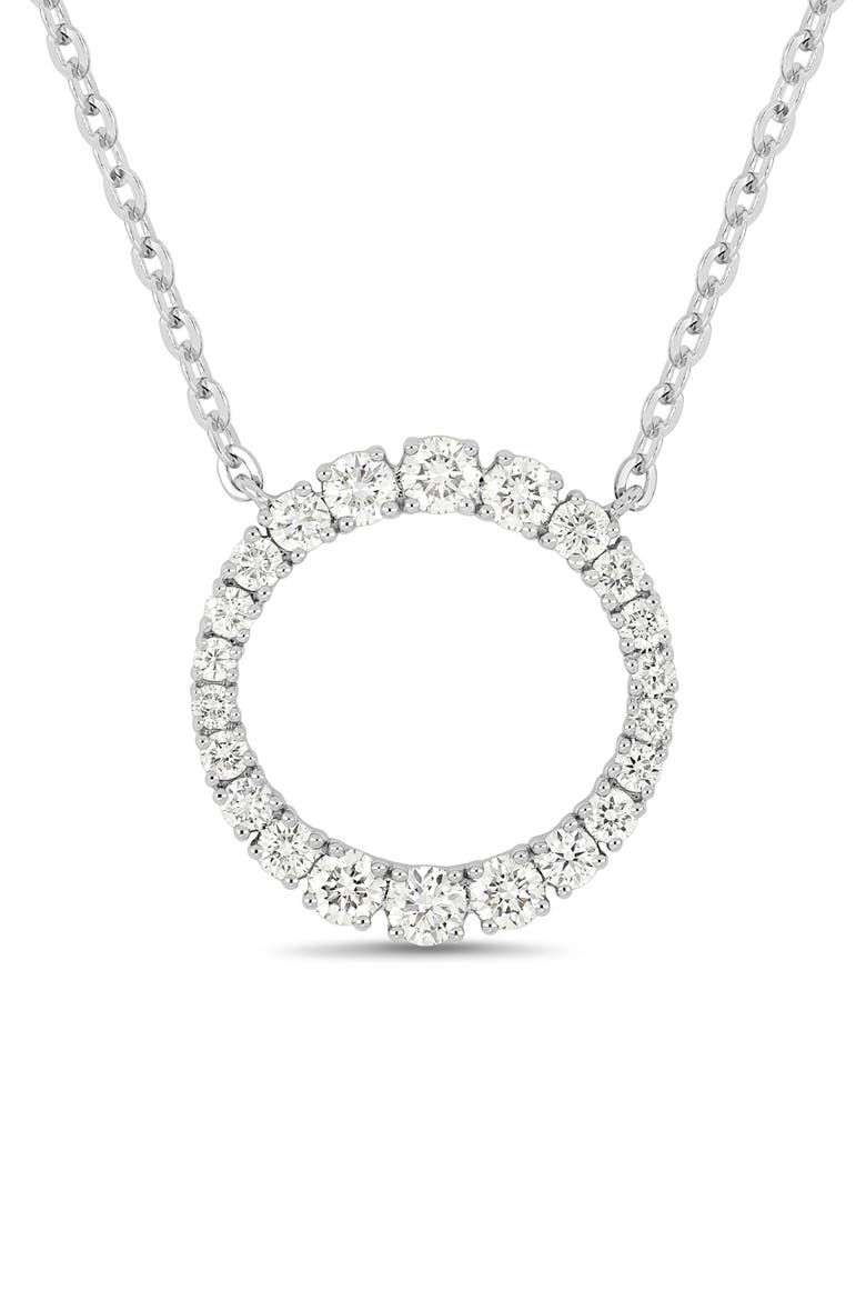 Audrey 18K Gold Diamond Pendant Necklace (Online Trunk Show), Alternate, color, 18K WHITE GOLD