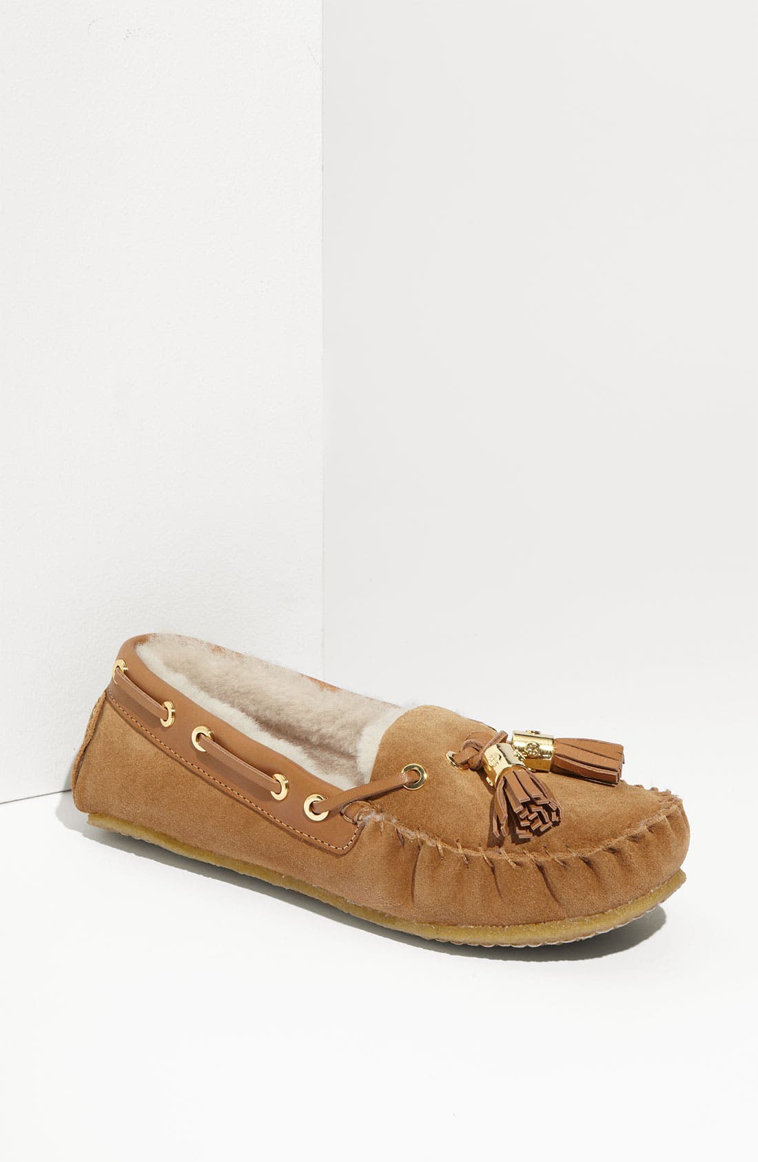 Tory Burch 'Dee Dee' Genuine Shearling Lined Slipper, Main, color, 