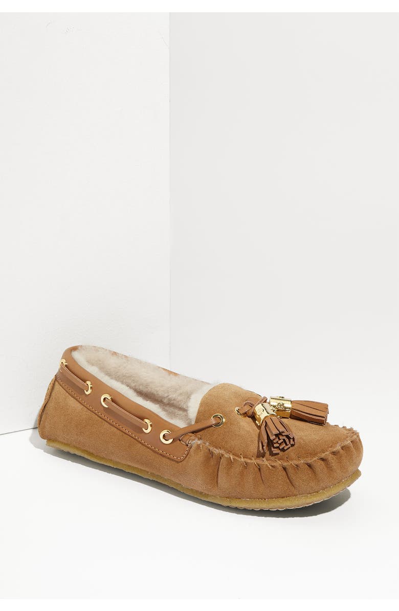Tory Burch 'Dee Dee' Genuine Shearling Lined Slipper, Main, color,