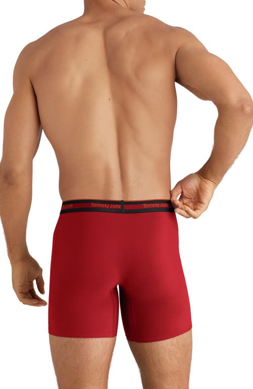 Tommy John 3-pack Comfort Micro 6-inch Boxer Briefs In Red