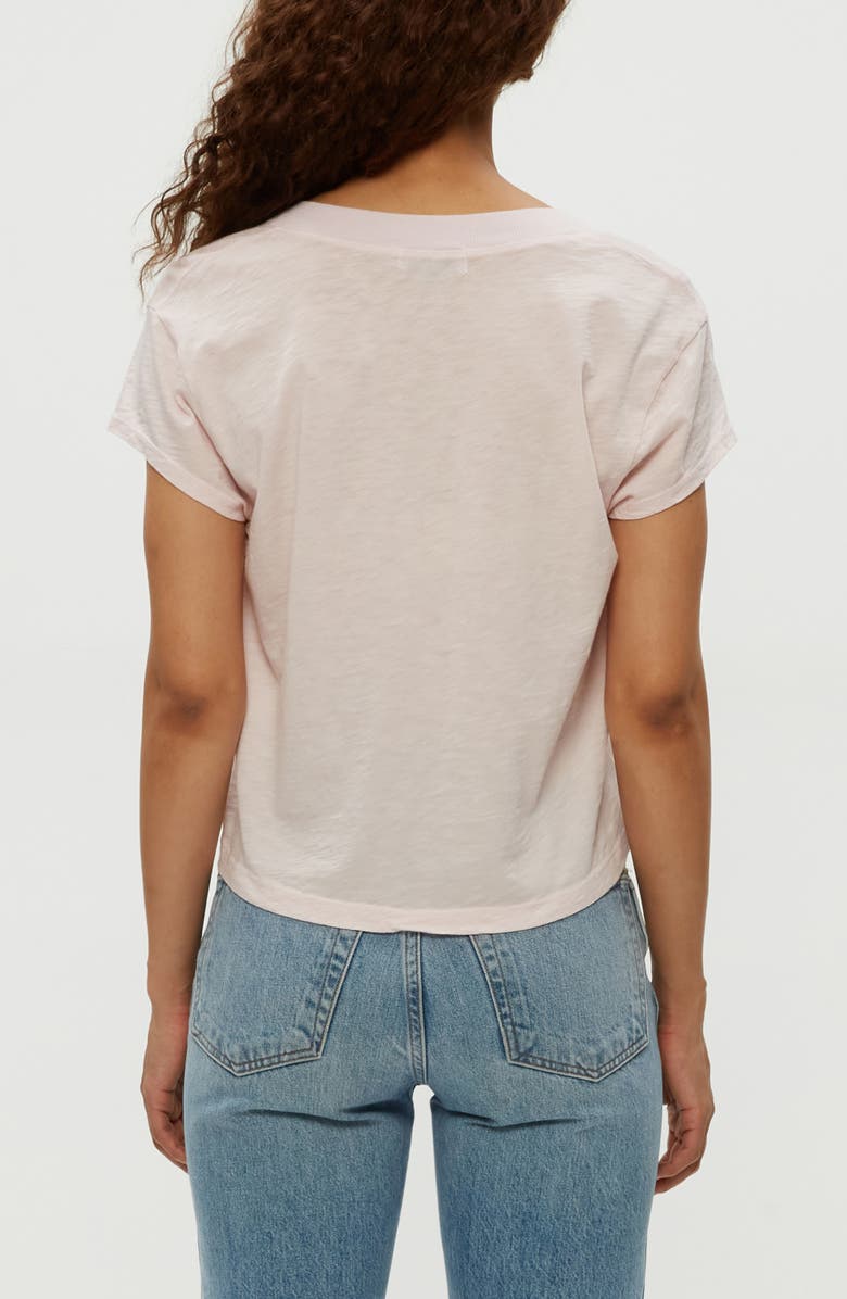 Michael Stars Harlan Cotton V-Neck T-Shirt, Alternate, color, Lychee