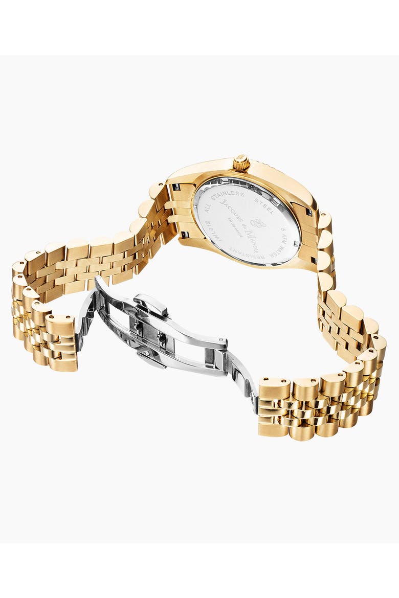 Inspiration -  31mm, Mother-of-Pearl Dial, Gold-Tone Stainless Steel Ladies Watch, Alternate, color, Gold