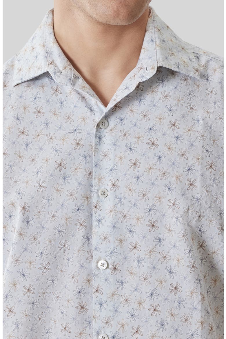 Turcot Floral Short Sleeve Button-Up Shirt, Alternate, color, FRESH BLUE