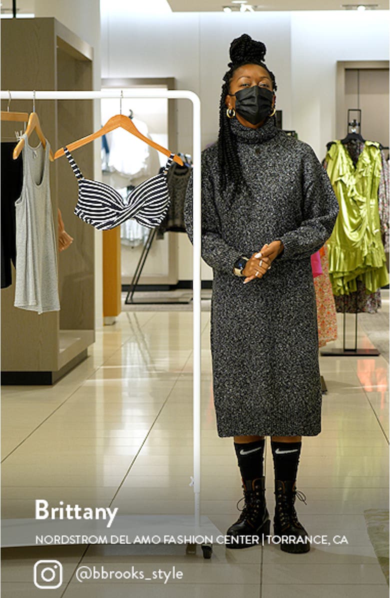 Stripe Cross Front D- & DD-Cup Molded Bikini Top, sales video thumbnail