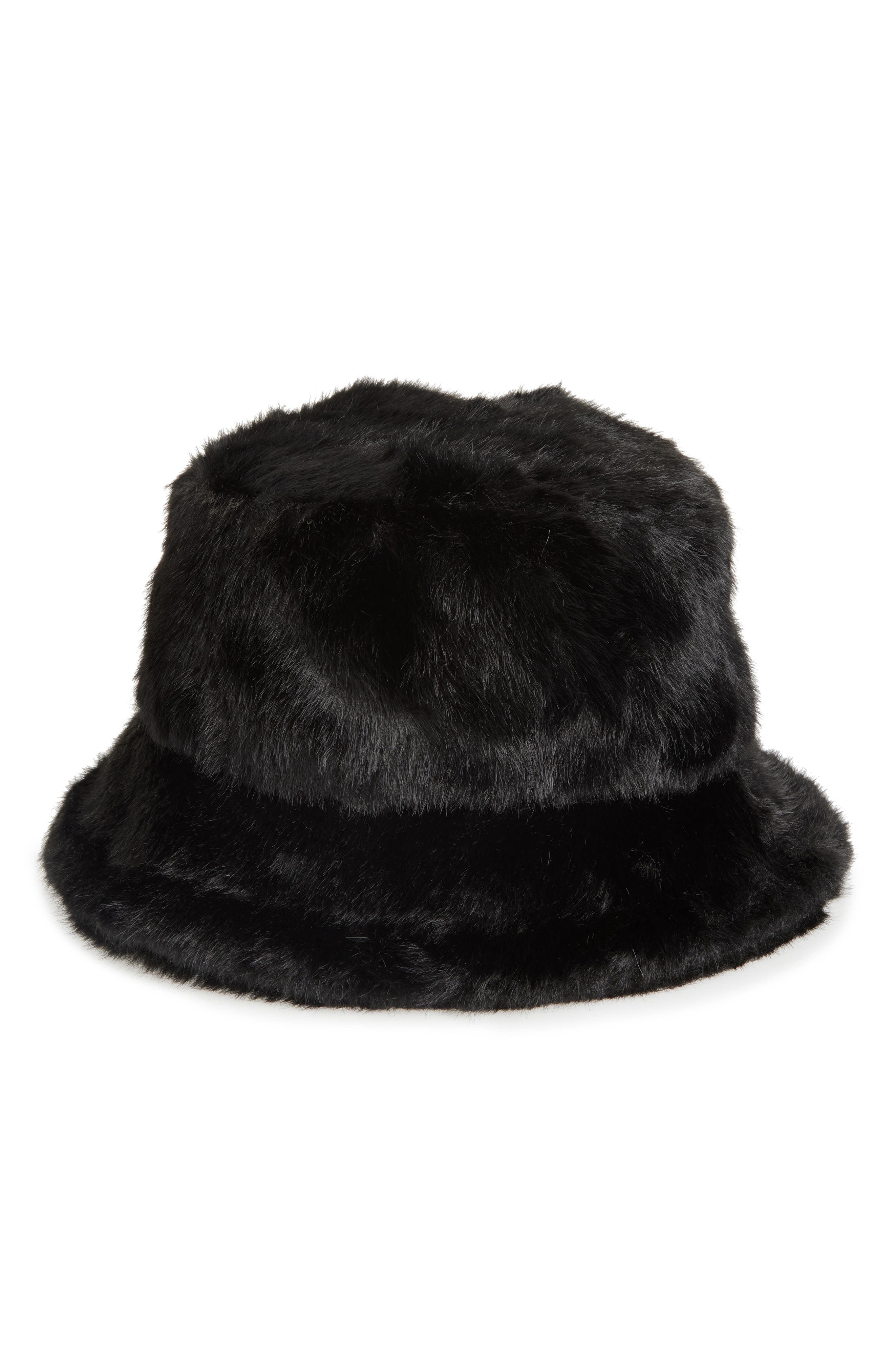 NORDSTROM RACK Faux Fur Bucket Hat