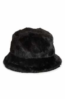 NORDSTROM RACK Faux Fur Bucket Hat