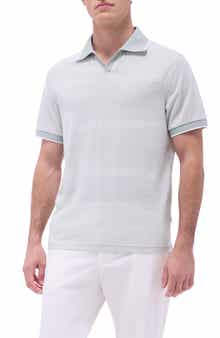 Bugatchi Tipped Johnny Collar Polo