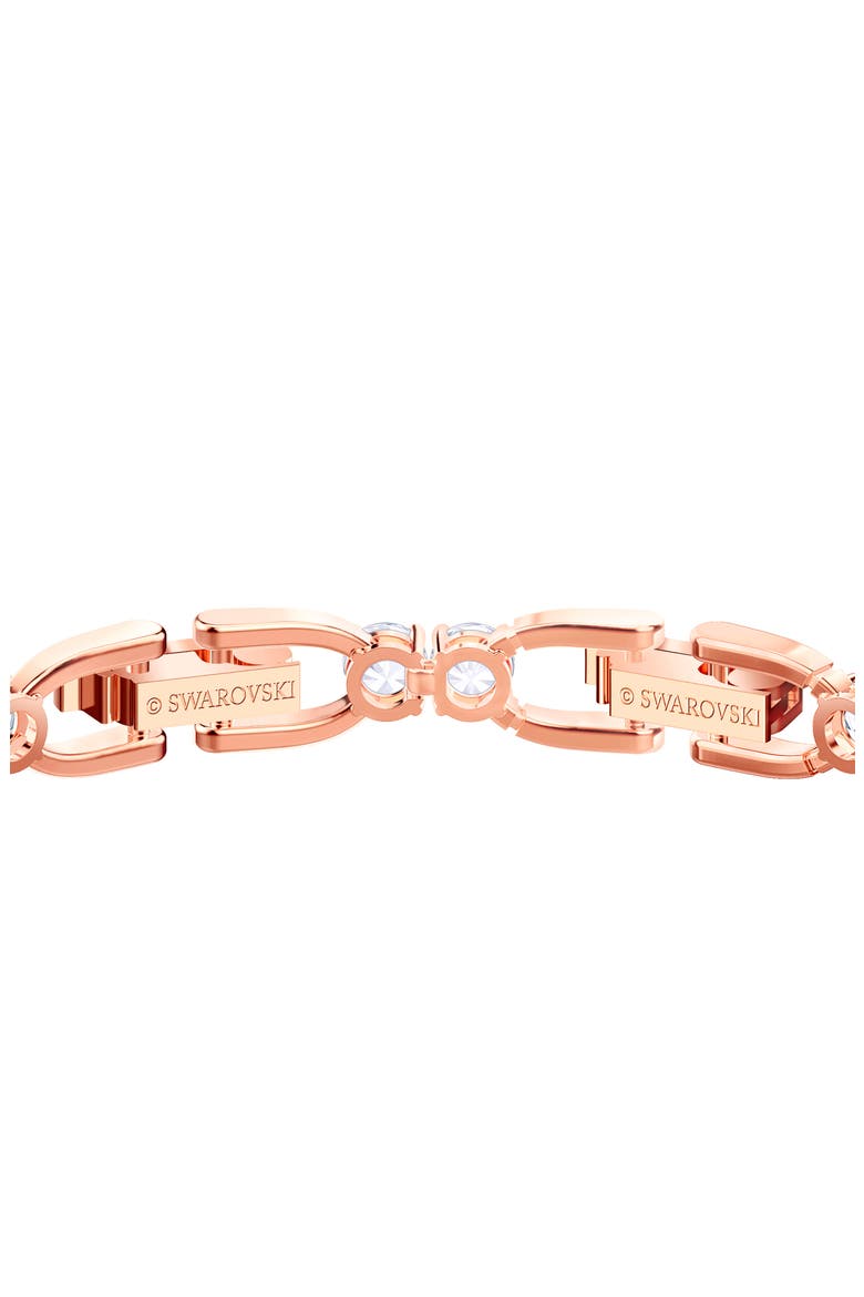 Deluxe Crystal Tennis Bracelet, Alternate, color, ROSE GOLD