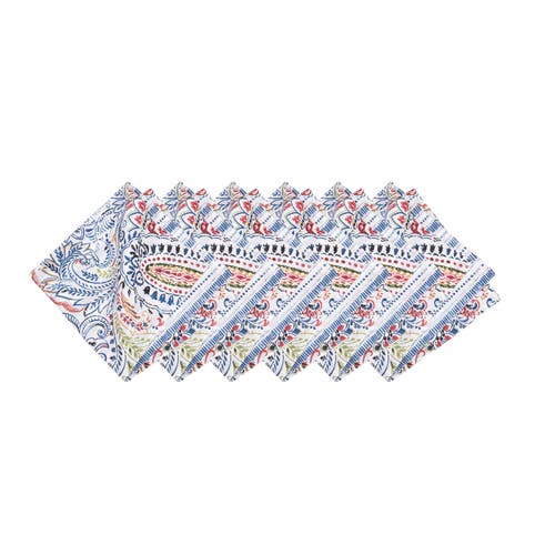 C & F Home C&f Home Payton Paisley Napkin Set Of 6 In Blue