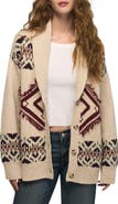 Lucky Brand Fringe Southwestern Cardigan