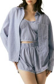 BLANKNYC Stripe Button-Up Shirt
