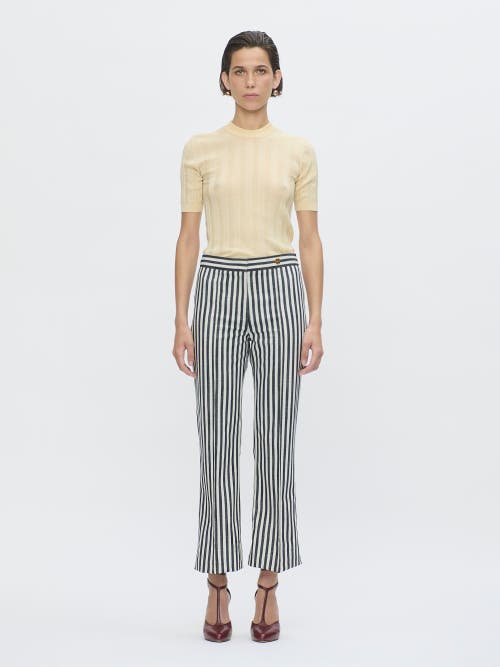 Callas Milano Deeda Crewneck Rib Sweater Yellow In Neutral