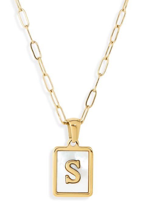 Ocean Drive Initial Pendant Necklace