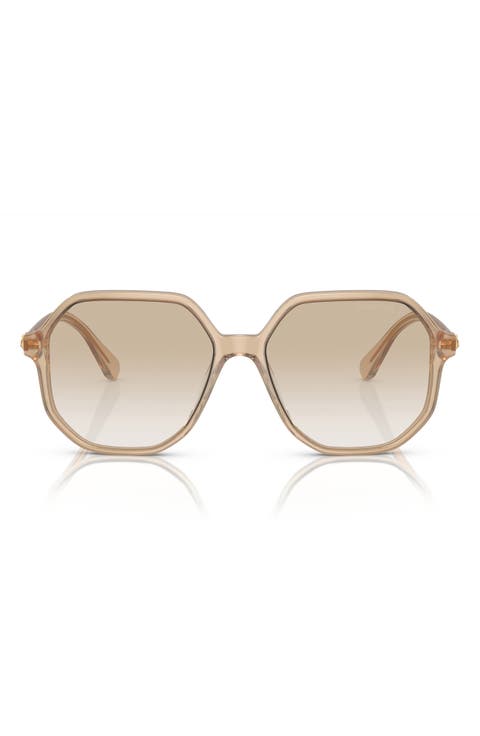 57mm Gradient Octagonal Sunglasses