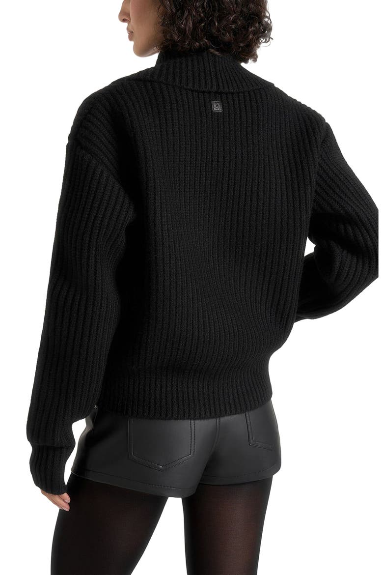 Azra Plunge Knit Jumper, Alternate, color, Black