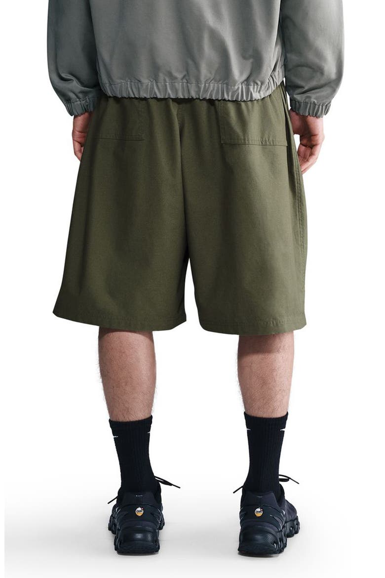 Club Seoul Oversized Shorts, Alternate, color, MEDIUM OLIVE/ MEDIUM OLIVE