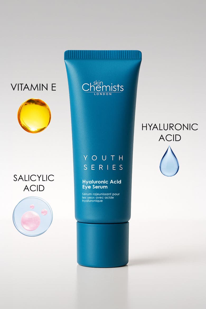 Youth Series 1.5% Hyaluronic Acid Eye Serum 15ml for Dryness, Fine Lines & Wrinkles, Alternate, color, White