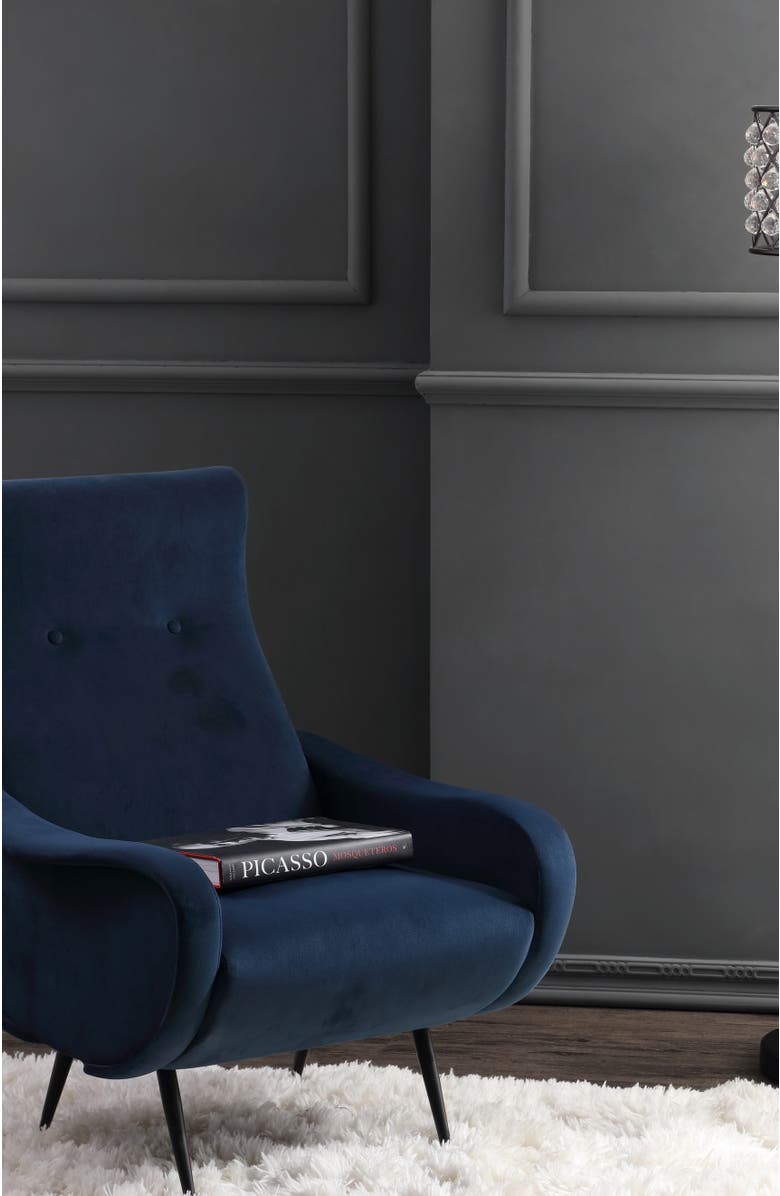 JONATHAN Y Elizabeth 60" Crystal/Metal LED Floor Lamp, Alternate, color, Bronze