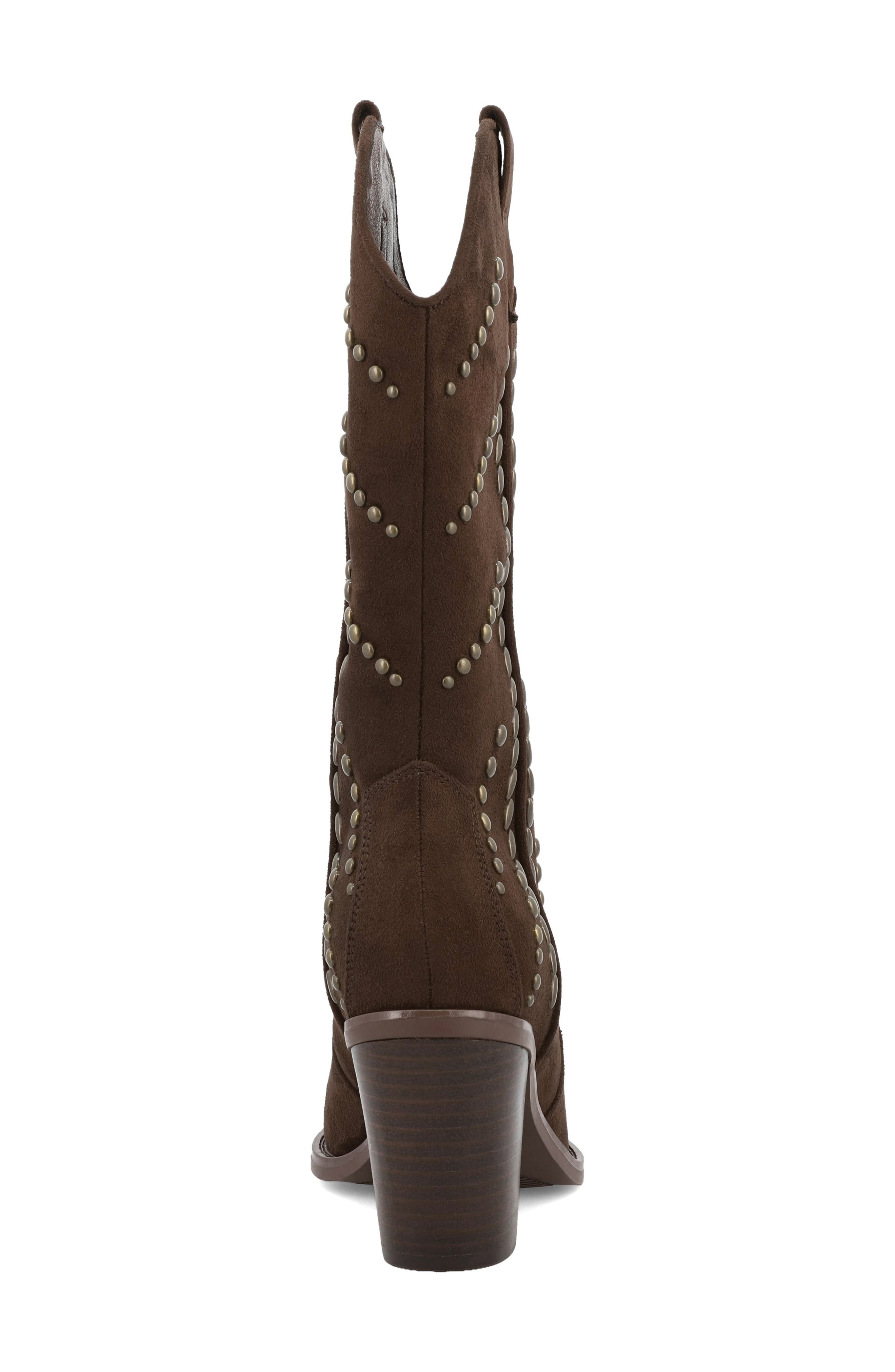 MIA Morgann Western Boot, Alternate, color, Chocolate