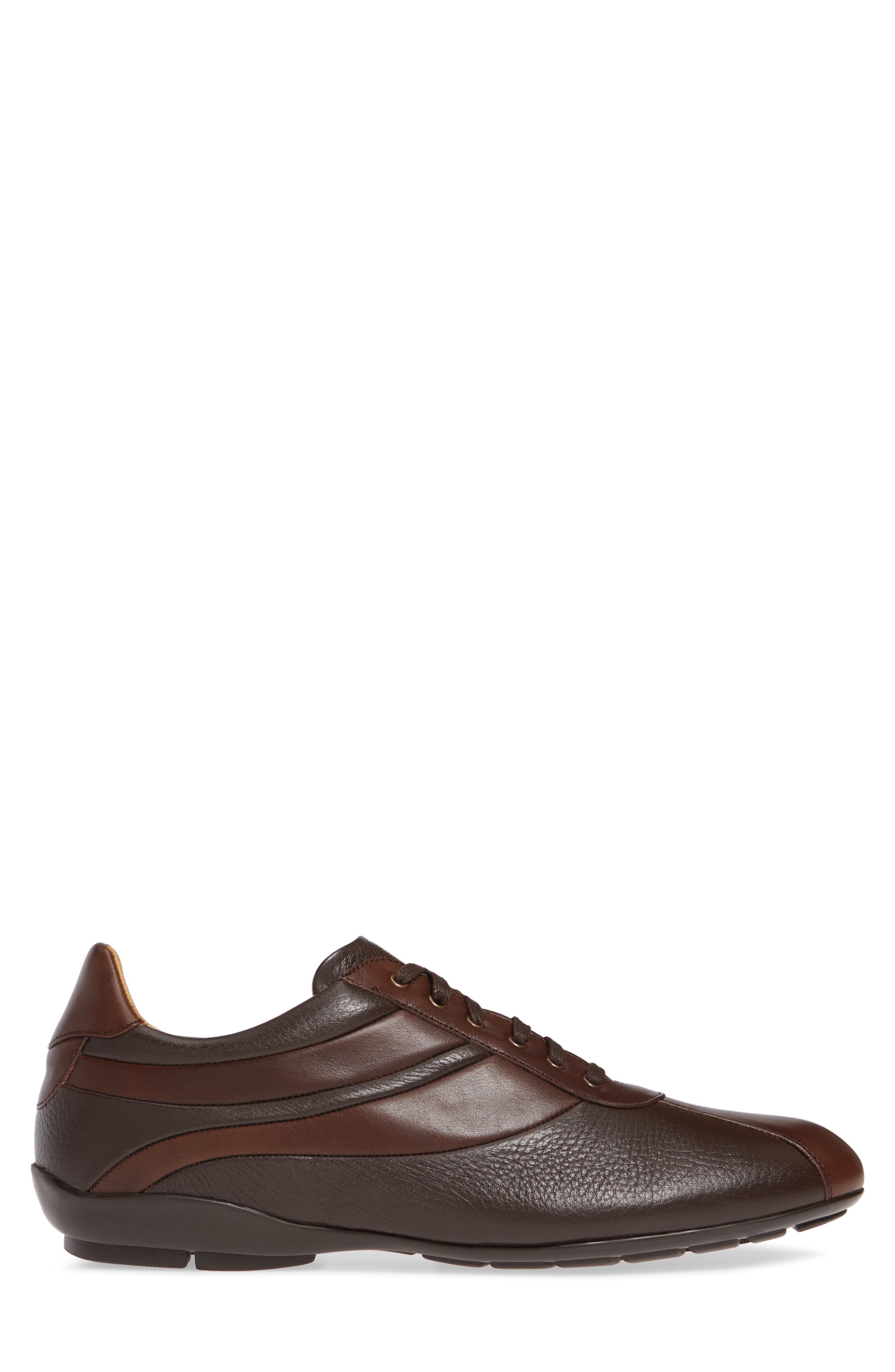 Luka Sneaker, Alternate, color, BROWN LEATHER/ DEERSKIN