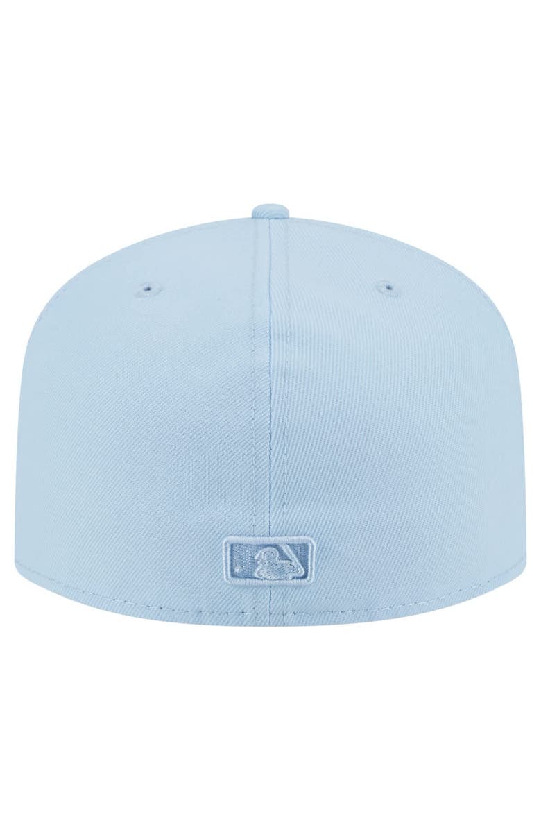 New Era Men's New Era  Light Blue Chicago Cubs Color Pack A-Frame 59FIFTY Fitted Hat, Alternate, color, 
