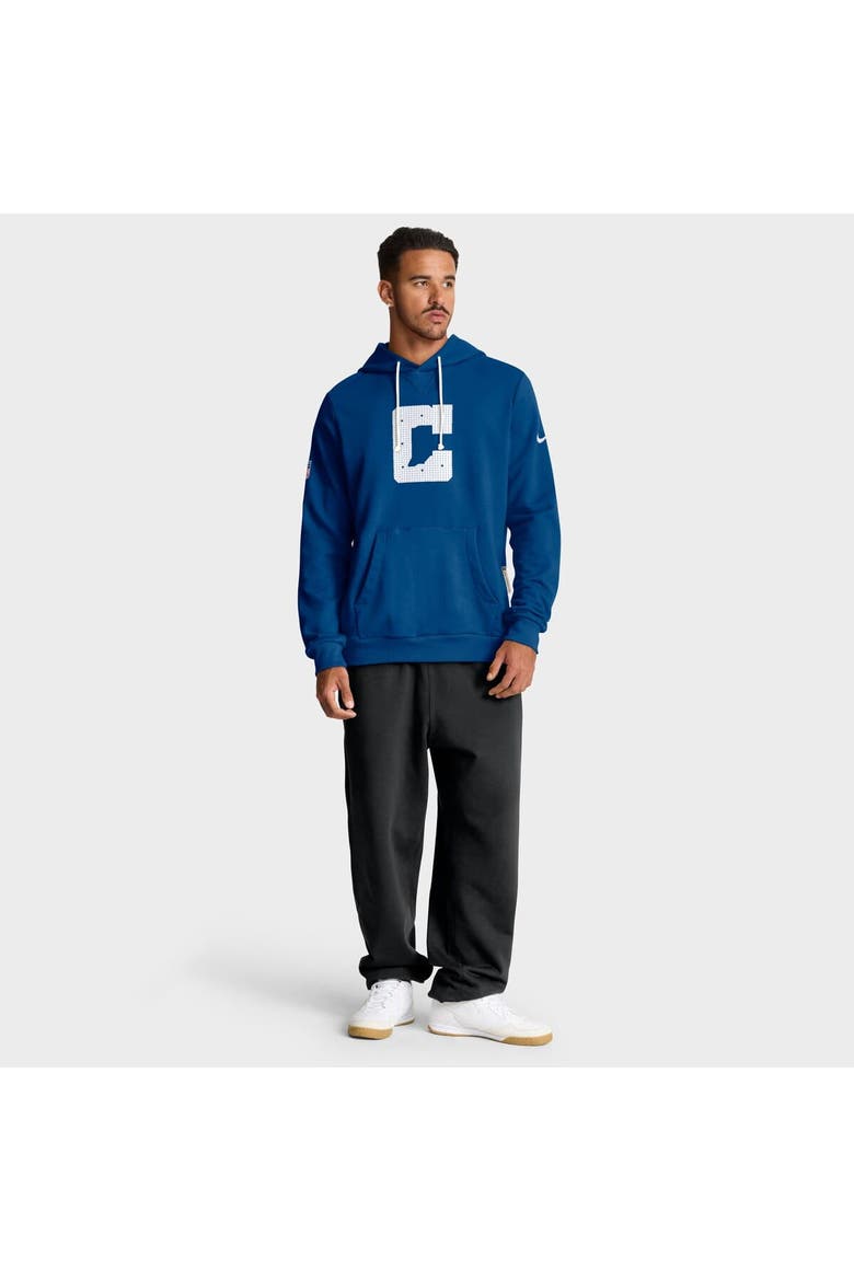 Men's Nike Royal Indianapolis Colts Sideline Standard Issue Initial Home Dri-FIT Hoodie, Alternate, color, Royal