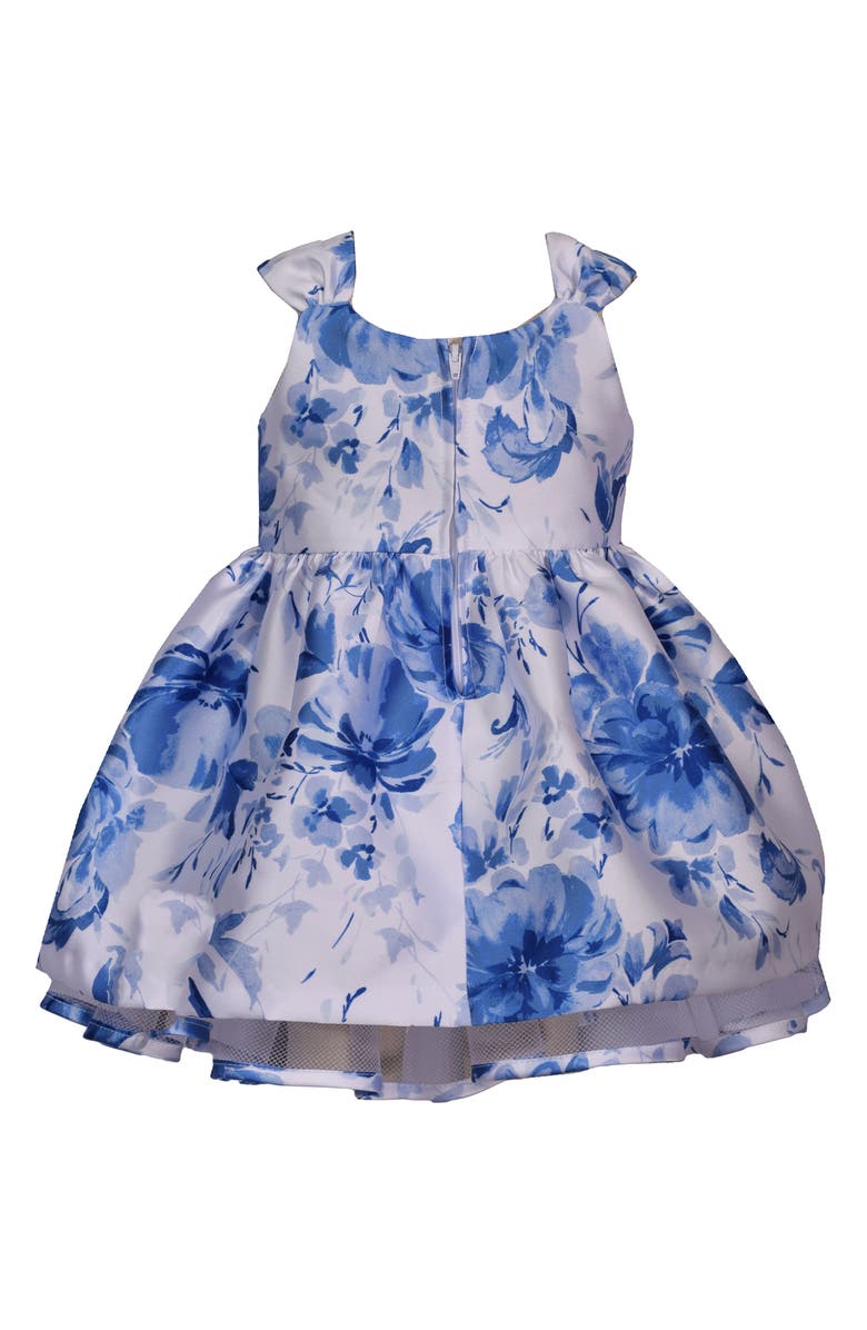 Iris & Ivy Wedgewood Floral Bow Accent Party Dress & Bloomers, Alternate, color,