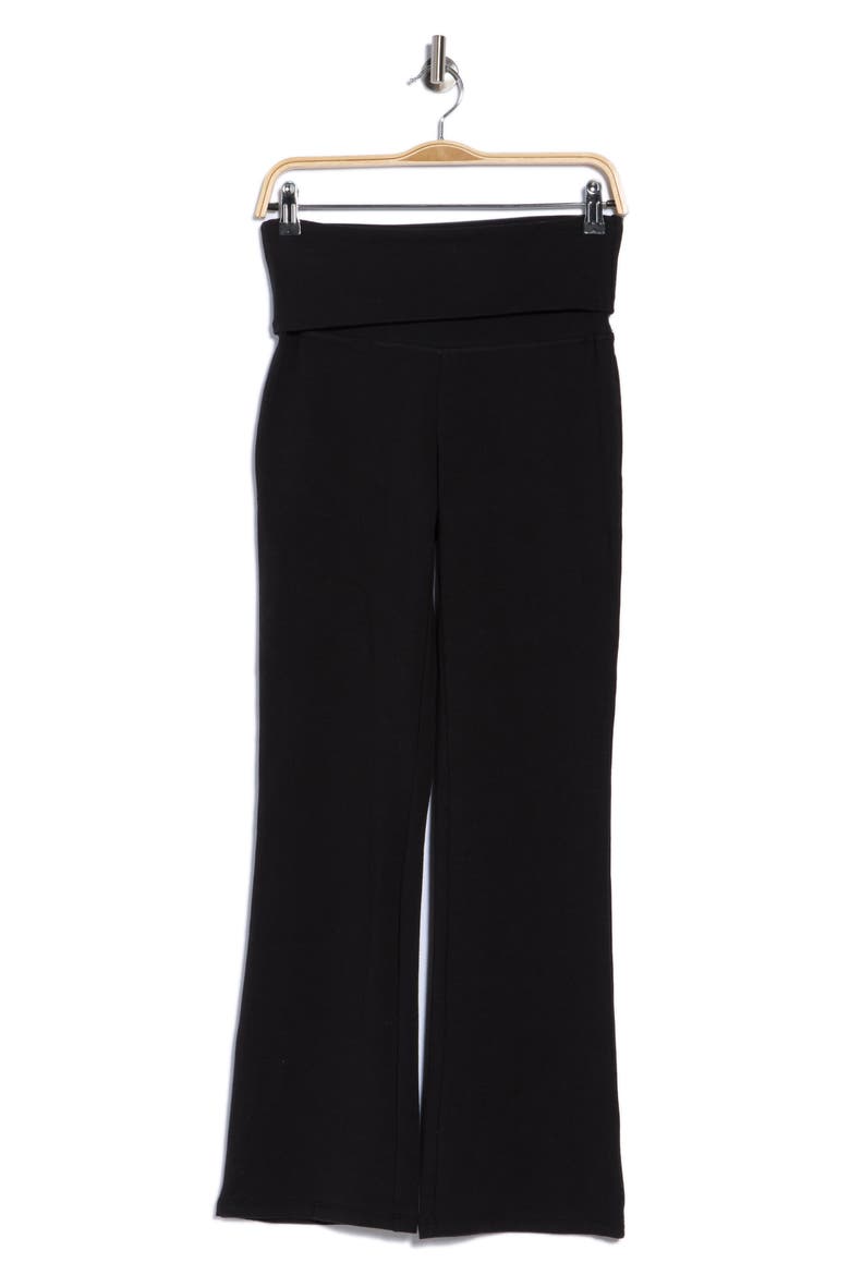 Cotton Blend Yoga Pants, Main, color, BLACK