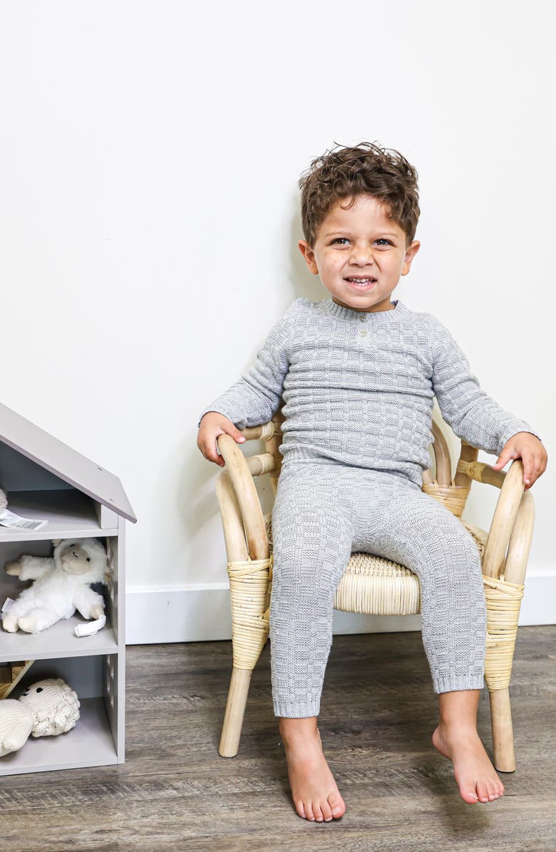 Manière Kids' Tiny Tiles Sweater & Pants Set, Alternate, color, 