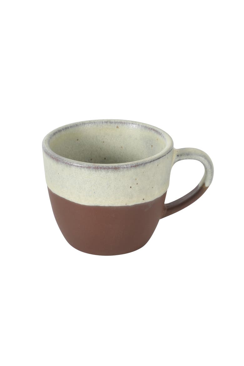 William Crest 8 Piece Espresso Stoneware Cup and Saucer Set, Alternate, color, Sage Green