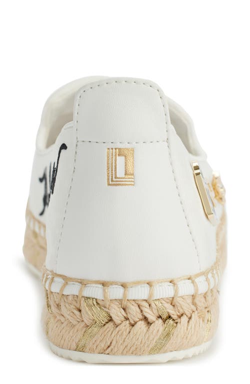 Shop Karl Lagerfeld Michaela Espadrille Flat In Bright White
