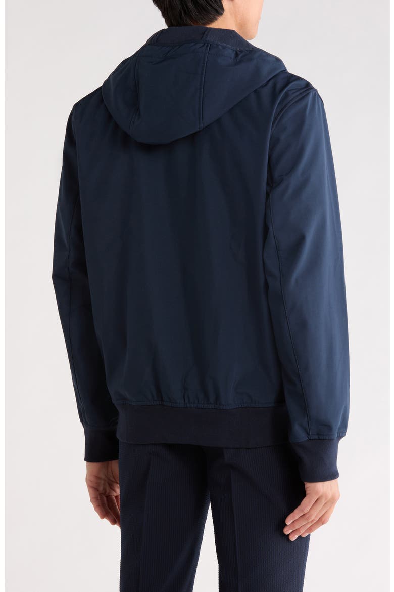 Water Resistant Hooded Softshell Jacket, Alternate, color, MIDNIGHT BLUE