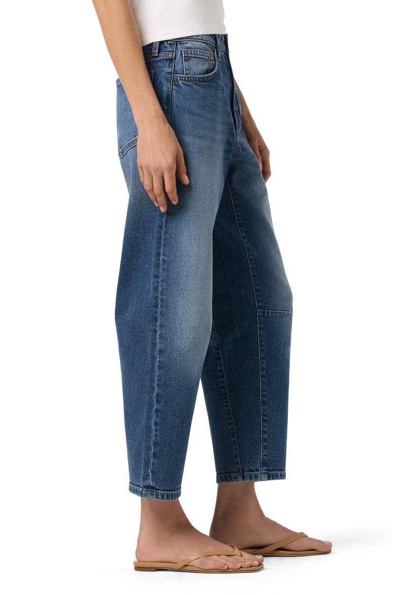 High Waist Crop Barrel Leg Jeans, Alternate, color, JOSEPHINE