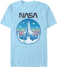 NASA Men's NASA Space Shuttle Badge Graphic T-Shirt