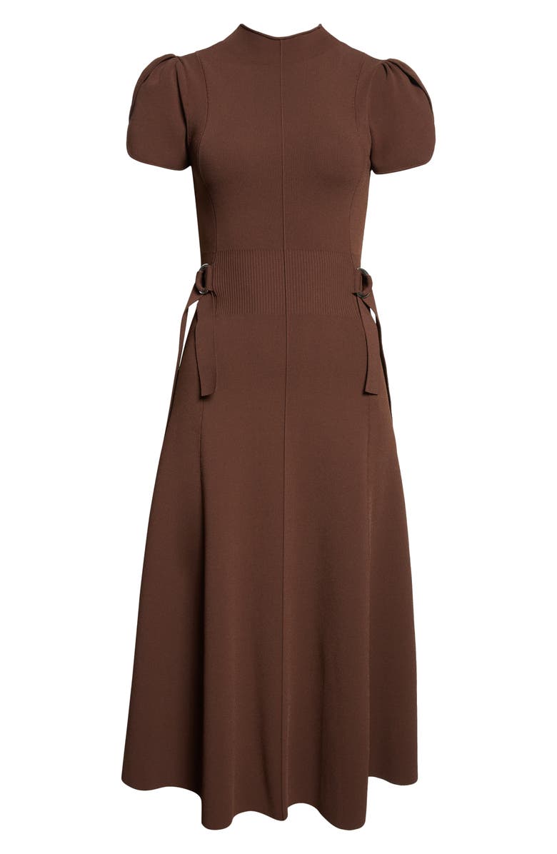 3.1 Phillip Lim Compact Rib Midi Dress, Alternate, color, Dark Chocolate