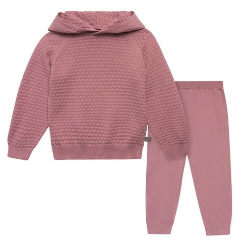Sweater Knit Hoodie & Pant Set (Baby & Toddler)
