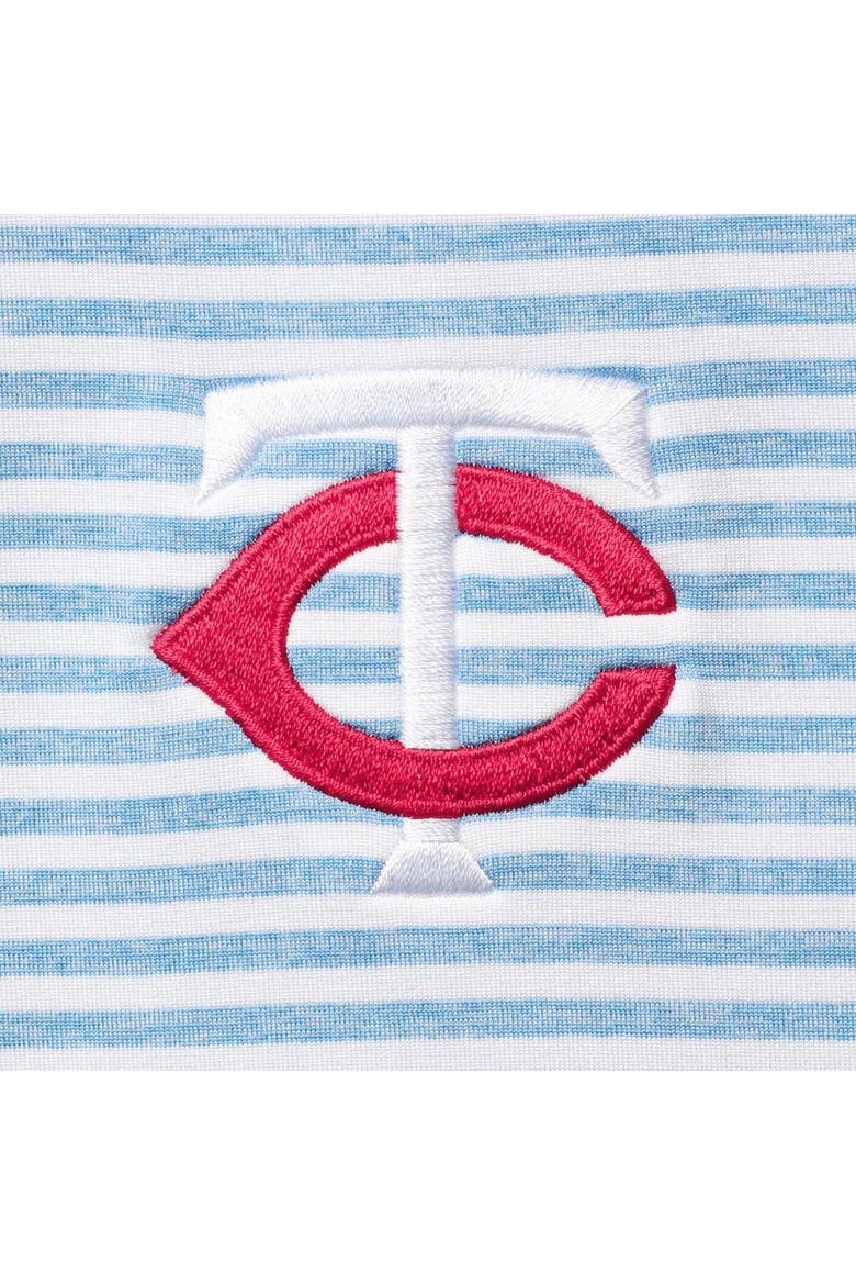Men's Vineyard Vines Light Blue Minnesota Twins Heathered Winstead Sankaty Polo, Alternate, color, Light Blue