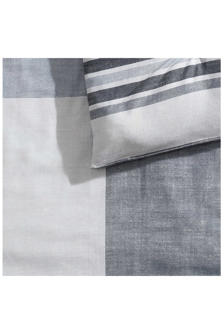 Plaid Reversible Comforter & Sheets Set, Alternate, color, GREY