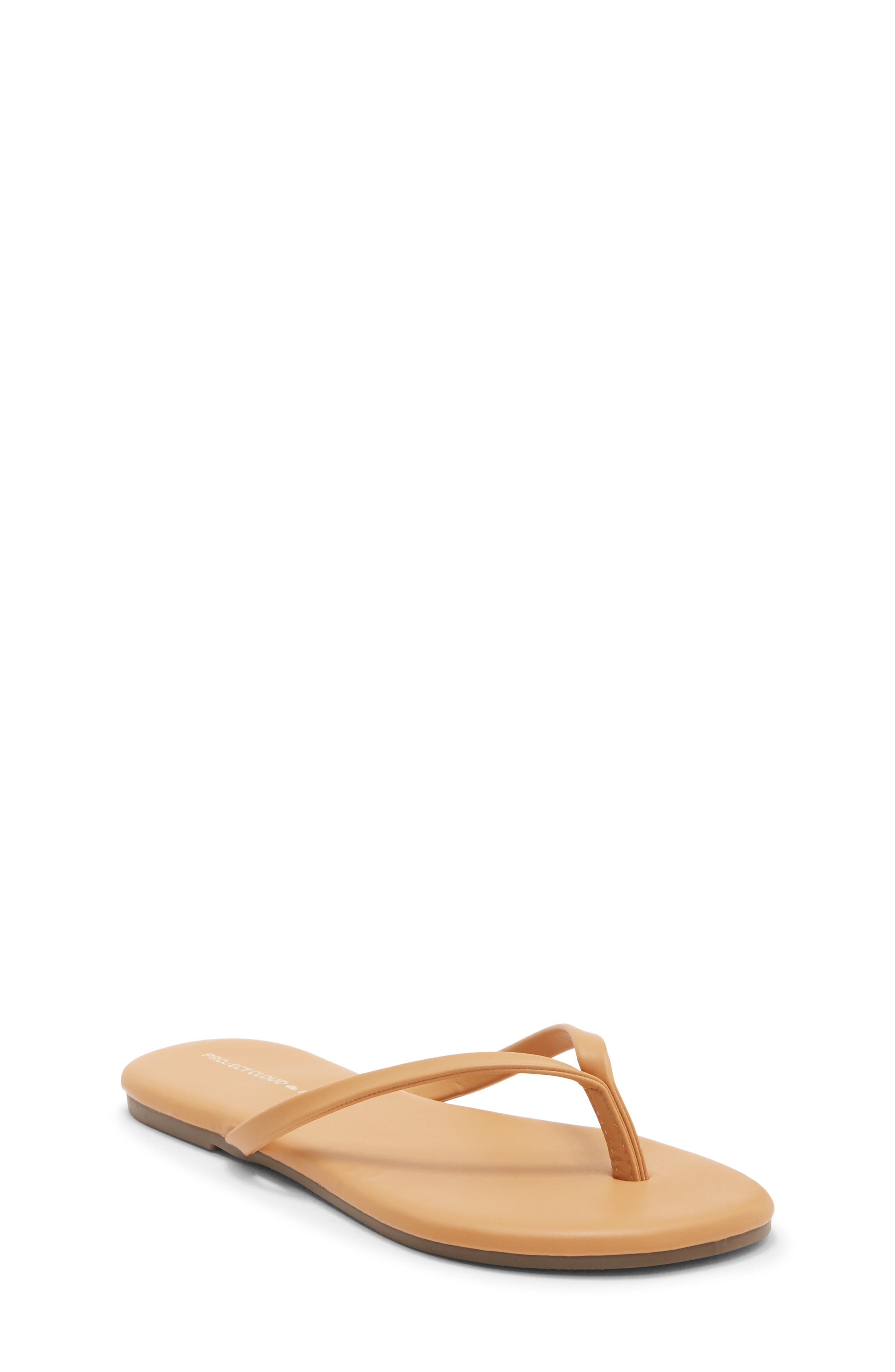 Project Cloud Kids' Little Fountain Flip Flop In Brown