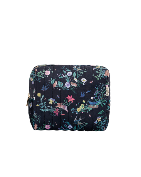 Running Bunny Large Quilted Makeup Bag