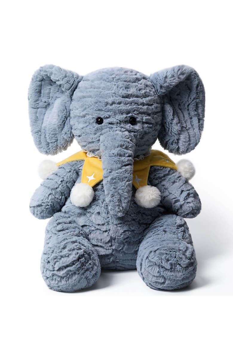 McHugs 9.8 Inch Starry Denim Elephant Weighted Stuffed Animal, Main, color, Multicolored