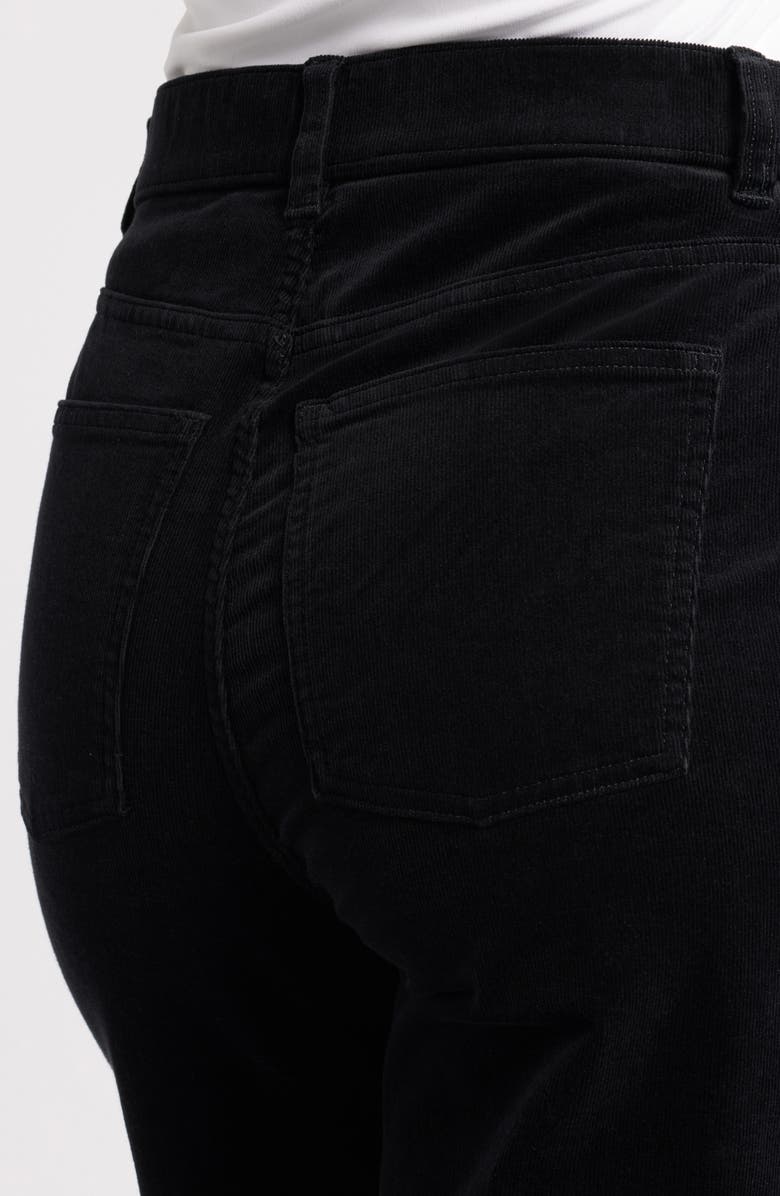 SPANX<sup>®</sup> '90s Straight Leg Corduroy Pants, Alternate, color, Classic Black