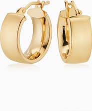 Oradina 14K Yellow Gold The One Hoops