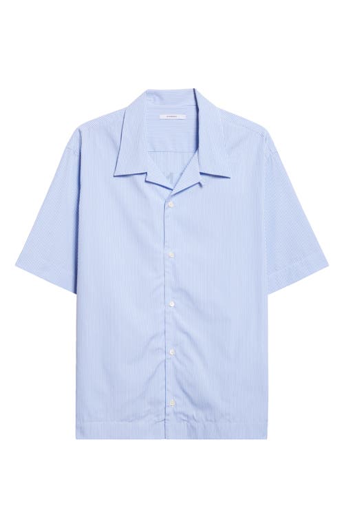 Givenchy Cotton Striped Shirt Stamp In Blue