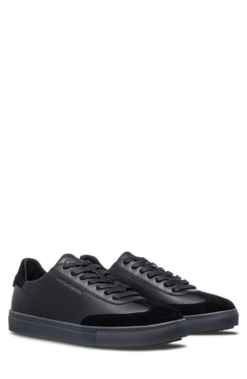 Clae Deane Low Top Leather Sneaker In Black