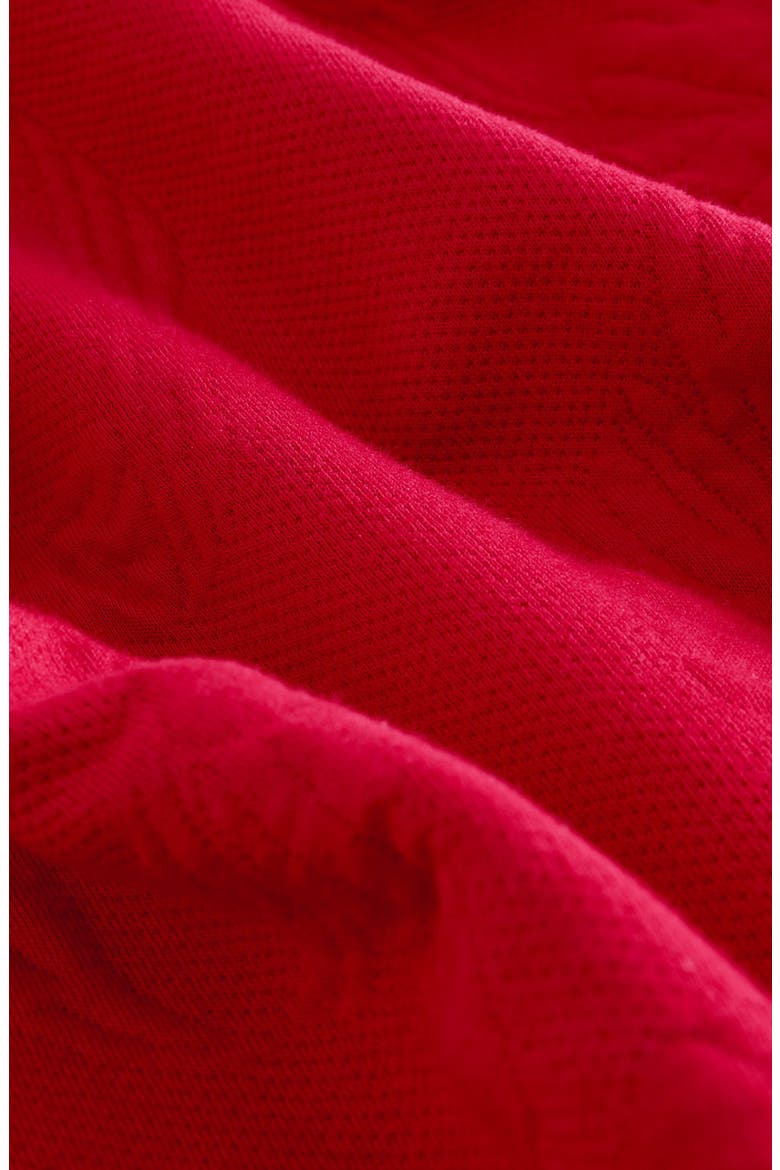 Kids' Bow Sweatshirt Dress, Alternate, color, RED