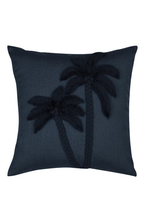 Escape Handmade Applique Indoor & Outdoor Woven Accent Pillow