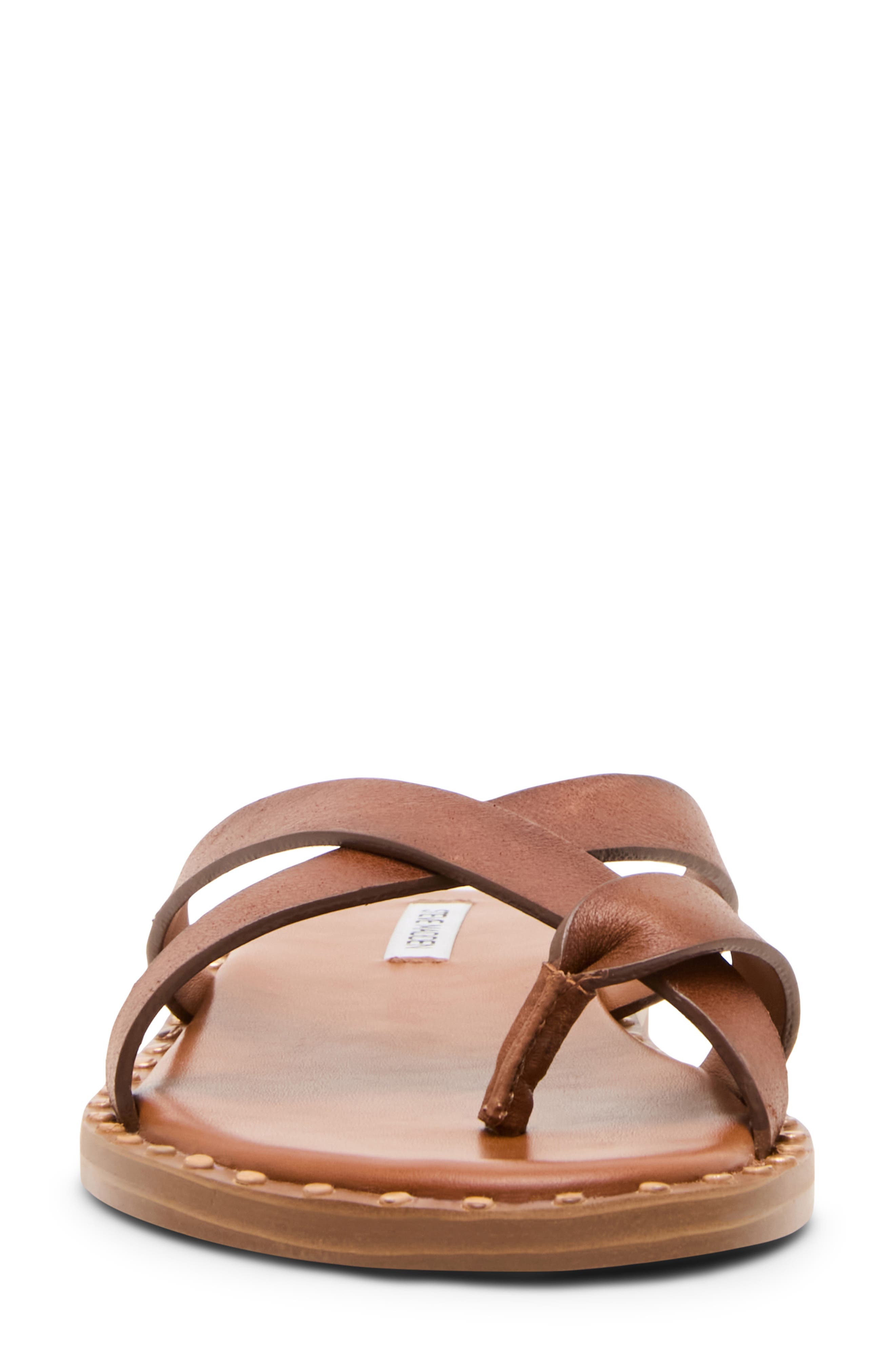 Brutus Slide Sandal, Alternate, color, TAN LEATHER
